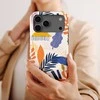 Voltuna Dėklas „Abstract Tropic Colors“ su MagSafe Apple iPhone 13-17 modeliams