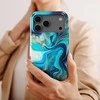 Voltuna Dėklas „Arctic Crystal Currents“ su MagSafe Apple iPhone 13-17 modeliams