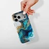 Voltuna Dėklas „Baltas Gold Ocean Veins“ su MagSafe Apple iPhone 13-17 modeliams