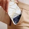 Voltuna Dėklas „Baltas Marble Luxe Lines“ su MagSafe Apple iPhone 13-17 modeliams