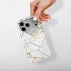 Voltuna Dėklas „Baltas Marble Luxe Lines“ su MagSafe Apple iPhone 13-17 modeliams