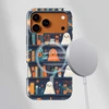 Voltuna Dėklas „Boo-tiful Bookshelf Nights“ su MagSafe Apple iPhone 13-17 modeliams