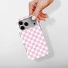 Voltuna Dėklas „Bubblegum Picnic Grid“ su MagSafe Apple iPhone 13-17 modeliams