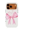Voltuna Dėklas „Candy Rožinė Love Bow“ su MagSafe Apple iPhone 13-17 modeliams