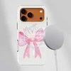 Voltuna Dėklas „Candy Rožinė Love Bow“ su MagSafe Apple iPhone 13-17 modeliams
