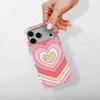 Voltuna Dėklas „Candy Stripe Hearts“ su MagSafe Apple iPhone 13-17 modeliams