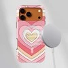 Voltuna Dėklas „Candy Stripe Hearts“ su MagSafe Apple iPhone 13-17 modeliams