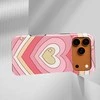 Voltuna Dėklas „Candy Stripe Hearts“ su MagSafe Apple iPhone 13-17 modeliams