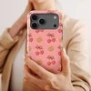Voltuna Dėklas „Cherry Bow Grid“ su MagSafe Apple iPhone 13-17 modeliams