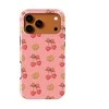 Voltuna Dėklas „Cherry Bow Grid“ su MagSafe Apple iPhone 13-17 modeliams