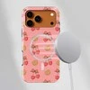Voltuna Dėklas „Cherry Bow Grid“ su MagSafe Apple iPhone 13-17 modeliams