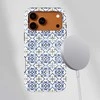 Voltuna Dėklas „Classic Indigo Motif“ su MagSafe Apple iPhone 13-17 modeliams