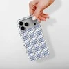 Voltuna Dėklas „Classic Indigo Motif“ su MagSafe Apple iPhone 13-17 modeliams