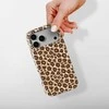 Voltuna Dėklas „Cocoa Leopard Hide“ su MagSafe Apple iPhone 13-17 modeliams