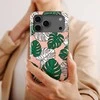 Voltuna Dėklas „Coral Monstera Mix“ su MagSafe Apple iPhone 13-17 modeliams
