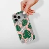 Voltuna Dėklas „Coral Monstera Mix“ su MagSafe Apple iPhone 13-17 modeliams