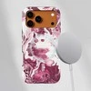 Voltuna Dėklas „Crimson Marble Flow“ su MagSafe Apple iPhone 13-17 modeliams