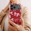 Voltuna Dėklas „Crimson Ribbon Fantasy“ su MagSafe Apple iPhone 13-17 modeliams