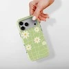 Voltuna Dėklas „Daisy Dream Grid“ su MagSafe Apple iPhone 13-17 modeliams