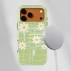 Voltuna Dėklas „Daisy Dream Grid“ su MagSafe Apple iPhone 13-17 modeliams