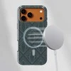 Voltuna Dėklas „Deep Teal Diamond Luxe“ su MagSafe Apple iPhone 13-17 modeliams