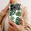 Voltuna Dėklas „Diamond Monstera Pattern“ su MagSafe Apple iPhone 13-17 modeliams