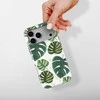 Voltuna Dėklas „Diamond Monstera Pattern“ su MagSafe Apple iPhone 13-17 modeliams
