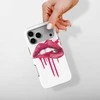 Voltuna Dėklas „Dripping Raudona Lips“ su MagSafe Apple iPhone 13-17 modeliams