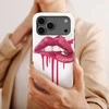 Voltuna Dėklas „Dripping Raudona Lips“ su MagSafe Apple iPhone 13-17 modeliams