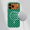 Voltuna Dėklas „Emerald Checkerboard“ su MagSafe Apple iPhone 13-17 modeliams