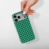 Voltuna Dėklas „Emerald Checkerboard“ su MagSafe Apple iPhone 13-17 modeliams