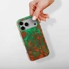 Voltuna Dėklas „Emerald Fire Veins“ su MagSafe Apple iPhone 13-17 modeliams