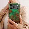 Voltuna Dėklas „Emerald Fire Veins“ su MagSafe Apple iPhone 13-17 modeliams