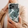 Voltuna Dėklas „Emerald Frost Mosaic“ su MagSafe Apple iPhone 13-17 modeliams