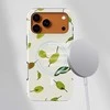 Voltuna Dėklas „Floating Lemon Leaves“ su MagSafe Apple iPhone 13-17 modeliams
