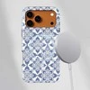 Voltuna Dėklas „Floral Indigo Tapestry“ su MagSafe Apple iPhone 13-17 modeliams