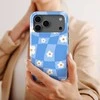 Voltuna Dėklas „Floral Sky Check“ su MagSafe Apple iPhone 13-17 modeliams