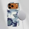 Voltuna Dėklas „Frost Navy Camo“ su MagSafe Apple iPhone 13-17 modeliams