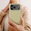 Voltuna Dėklas „Golden Diagonal Stripes“ su MagSafe Apple iPhone 13-17 modeliams