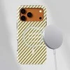 Voltuna Dėklas „Golden Diagonal Stripes“ su MagSafe Apple iPhone 13-17 modeliams