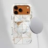 Voltuna Dėklas „Golden Geometry Marble“ su MagSafe Apple iPhone 13-17 modeliams