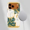 Voltuna Dėklas „Golden Orchid Frame“ su MagSafe Apple iPhone 13-17 modeliams