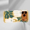 Voltuna Dėklas „Golden Orchid Frame“ su MagSafe Apple iPhone 13-17 modeliams