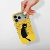 Voltuna Dėklas „Golden Solitude Cat“ su MagSafe Apple iPhone 13-17 modeliams