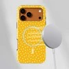 Voltuna Dėklas „Golden Star Dots“ su MagSafe Apple iPhone 13-17 modeliams