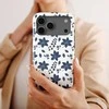 Voltuna Dėklas „Indigo Flower Print“ su MagSafe Apple iPhone 13-17 modeliams