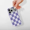 Voltuna Dėklas „Indigo Smiley Grid“ su MagSafe Apple iPhone 13-17 modeliams