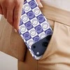 Voltuna Dėklas „Indigo Smiley Grid“ su MagSafe Apple iPhone 13-17 modeliams