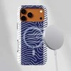 Voltuna Dėklas „Indigo Wave Flow“ su MagSafe Apple iPhone 13-17 modeliams