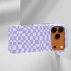 Voltuna Dėklas „Lavender Mist Check“ su MagSafe Apple iPhone 13-17 modeliams